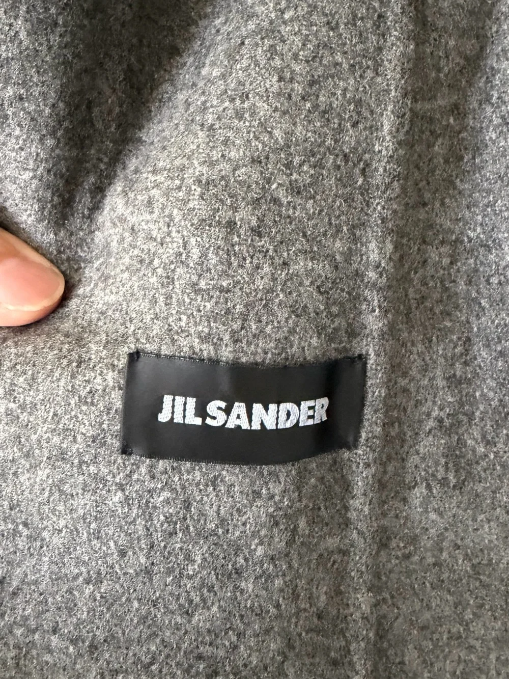 Jil Sander Black Single-Breasted Patch-Pocket Blazer Wool/Cashmere
